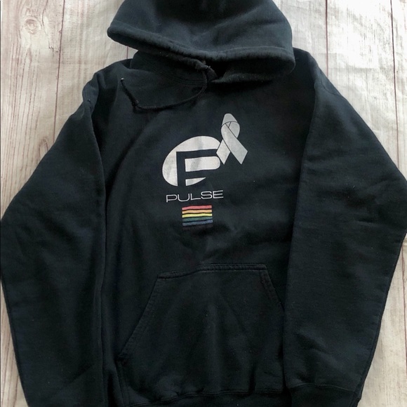 Gildan Pulse Hoodie Medium Black - Picture 2 of 6